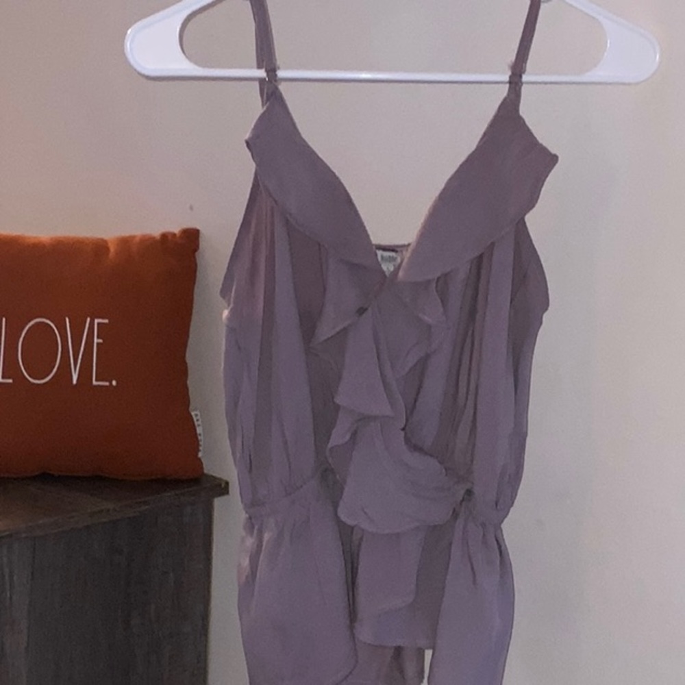 Ruffle Peplum style Mauve Cami Top